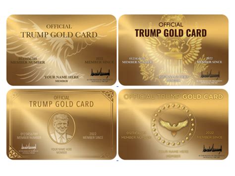 trump's gold cards